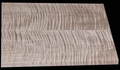 Book-Matched Curly Maple - 2 Pcs - 20" x 8 1/16" x 1"  - $185.00