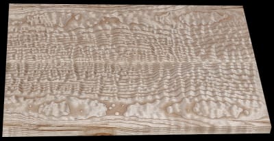 Book-Matched Blistered Curly Ash - 2 Pcs - 20" x 7 1/2" x 13/16" - $185.00