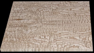 Book-Matched Blistered Curly Ash - 2 Pcs - 24" x 11 1/16" x 13/16" - $240.00