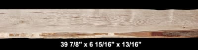 Curly Hickory - 39 7/8" x 6 15/16" x 13/16" - $25.00