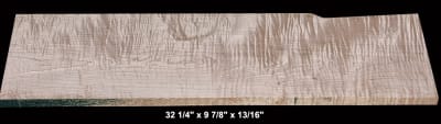 Curly Maple - 32 1/4" x 9 7/8" x 13/16" - $34.00