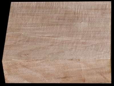 Thick Curly Silver Maple  - 9 1/4" x 8 1/8" x 2 11/16" - $16.00