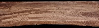 Thick Wide Curly Black Walnut - 41 3/4" x 10 5/8" x 2 5/16" - $150.00