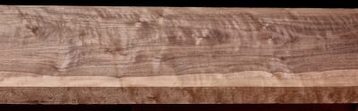 Curly Black Walnut - 85 3/8" x 9 3/4" x 1 15/16" - $215.00