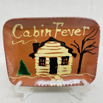 Quilled Cabin Fever Plate $45
