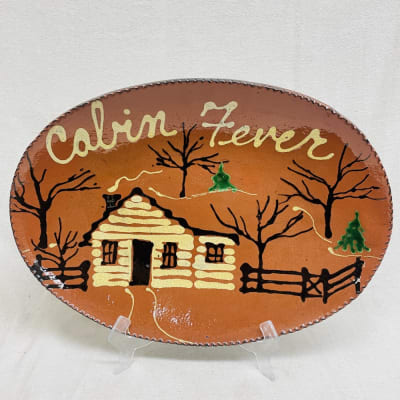 Quilled Cabin Fever Plate $180
