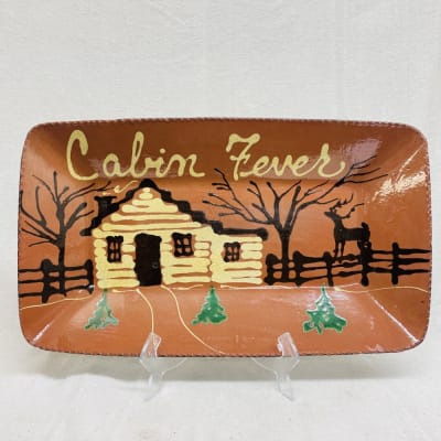 Quilled Cabin Fever Plate $180