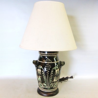Moravian Bird and Tulip Lamp (MTO) $395
