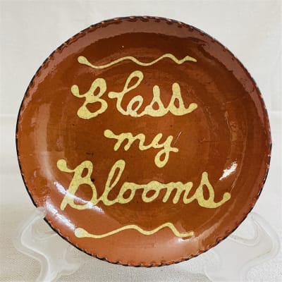 Quilled Bless My Blooms Plate $45