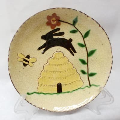 Rabbit and Beeskep Plate (MTO) $45