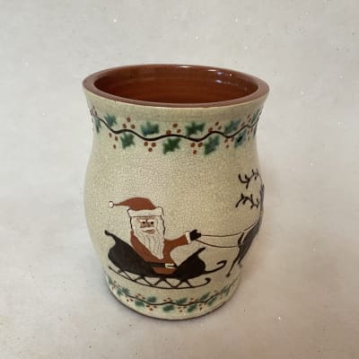 Santa's Sleigh Pot (MTO) $85