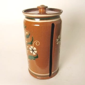 Paper Towel Jar with Floral Design (MTO) $350