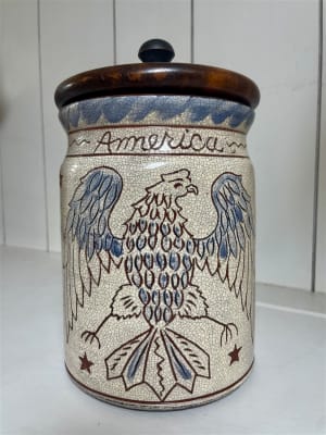 Statue of Liberty Freedom Pot with Lid $225
