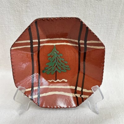 Quilled Tree and Lines Plate $65