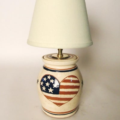 Patriotic Heart Baby Lamp (MTO) $215