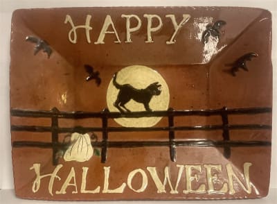 Happy Halloween Plate $135