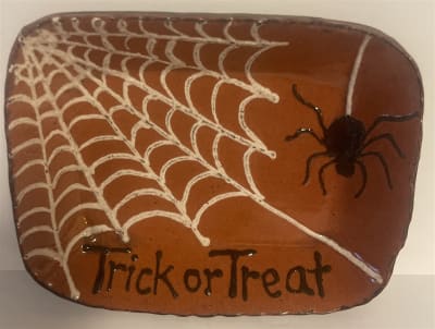 Spider and Web Plate $30