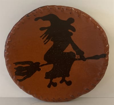 Flying Witch Plate $30