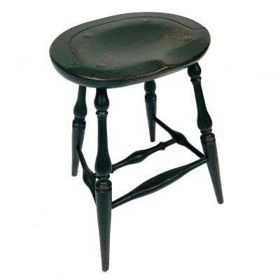 Windsor Weaver's Stool with Small Seat (MTO) $375