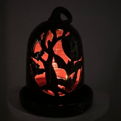 Tree with Bats Luminaire with Base (MTO) $255