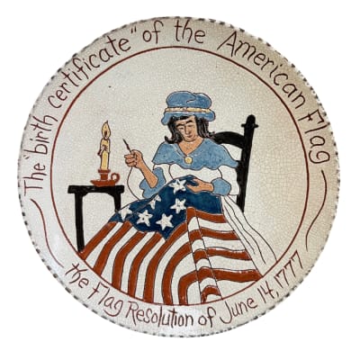 Birth Certificate of America Betsy Ross Plate (MTO) $135