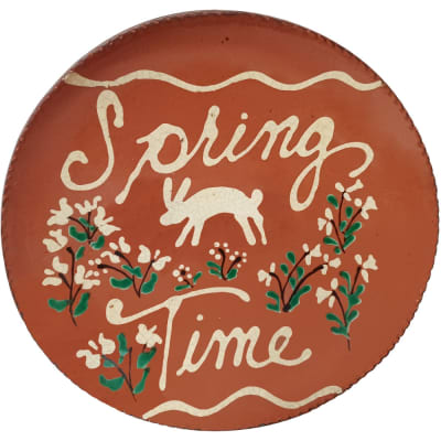 Quilled Spring Time Plate (MTO) $95