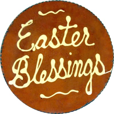Quilled Easter Blessings Plate (MTO) $75