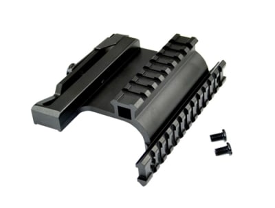 Black Matte Finish. One piece Machined in Aircraft Aluminum Alloy. QUICK RELEASE AK-47/AK74 SIDE MOUNT.