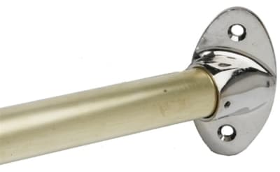 1" Cast Brass Exposed Mount 45 Degree Wall Flange, Bright Chrome Finish