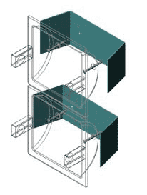 Dry Wall Clamp for Heavy Duty Recessed Accessories