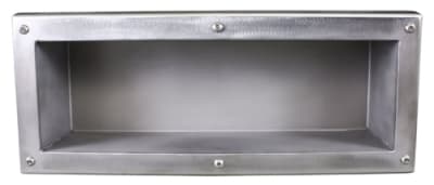 Exposed Mount Recessed Security Shelf