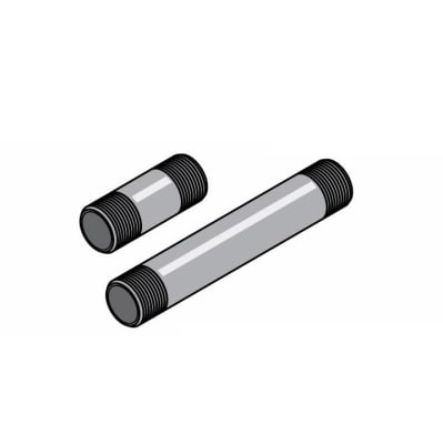 Nipple, Black, Schedule 80, 1-1/4" x 3"