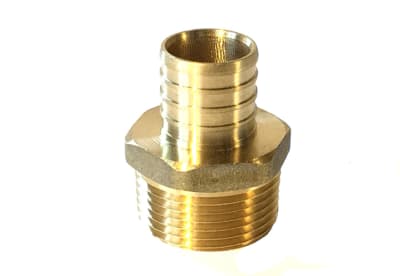 PEX Adapter, Brass, 1" PEX x 1" MIP fittings