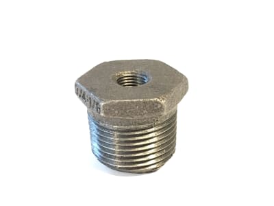 Hex Bushing, Black, 3/4" x 1/8"