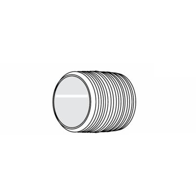 Nipple, Black, 1-1/2" x Close