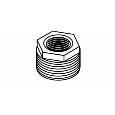 Hex Bushing, Black, 3/4" x 1/2"