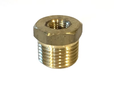 Hex Bushing, Brass, 1-1/2" x 3/4"