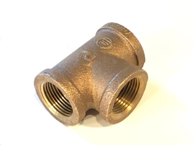 Tee, Brass, 3/4" NPT