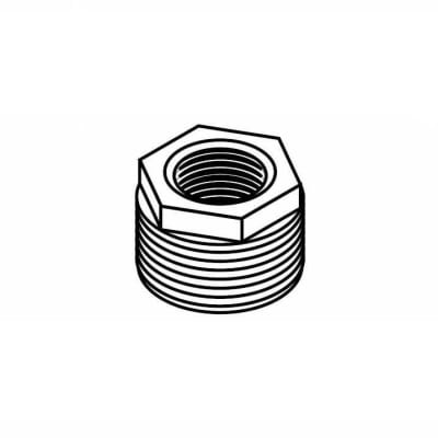 Hex Bushing, Black, 1-1/4" x 1/2"