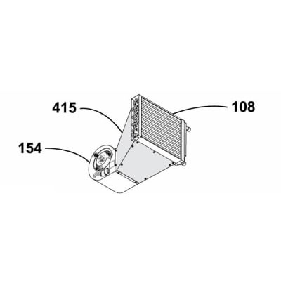 Plenum Transition for Space Heater, 140K Btu