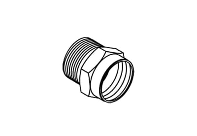 Adapter, Brass, 3/4" female hose x 3/4" male pipe