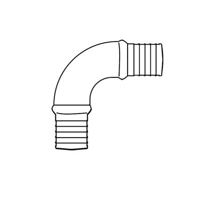 PEX 90Â° Swoop Elbow Adapter