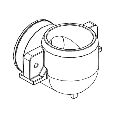 Elbow, Secondary Air Inlet, Rubber