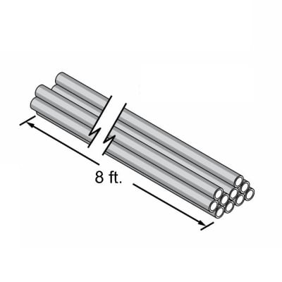 Central PEX 1" Pipe, 8' Straight Sections, 10 per bag
