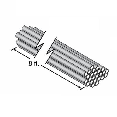 Central PEX 1" Pipe, 8' Straight Sections, 25 per bag