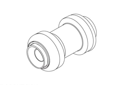 Push-fit, Coupling, Straight, 1" x 1"