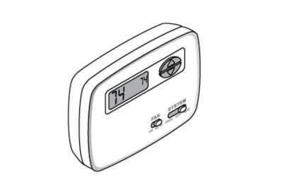 Single-stage, Non-programmable 24-Volt Thermostat