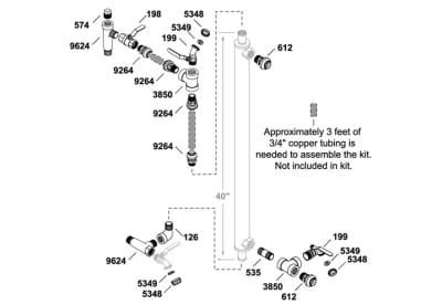 Push-fit Water Heater Fittings Kit