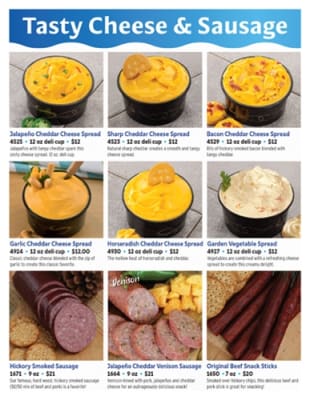 Creamy Cheese Spreads & Tasty Sausage Fundraiser Flyer
