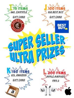 Super Seller Catalog Fundraiser Prizes